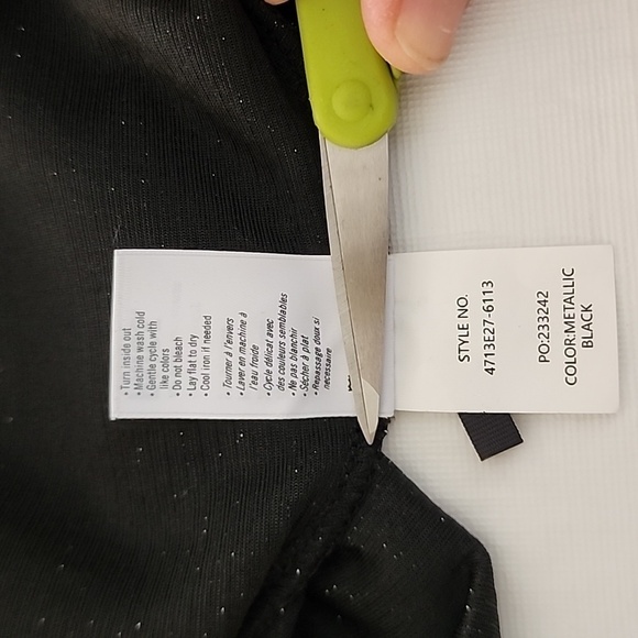 PAIGE Samina Black Metallic Bodysuit Size Medium - Picture 13 of 13